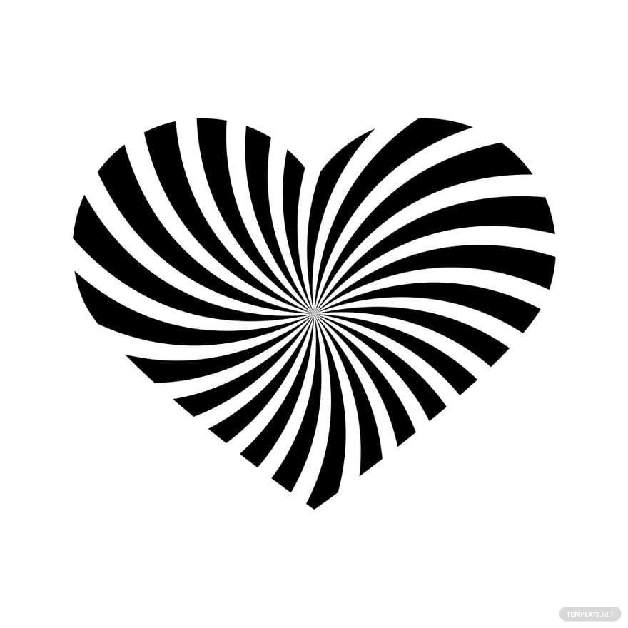 Swirl Heart Silhouette
