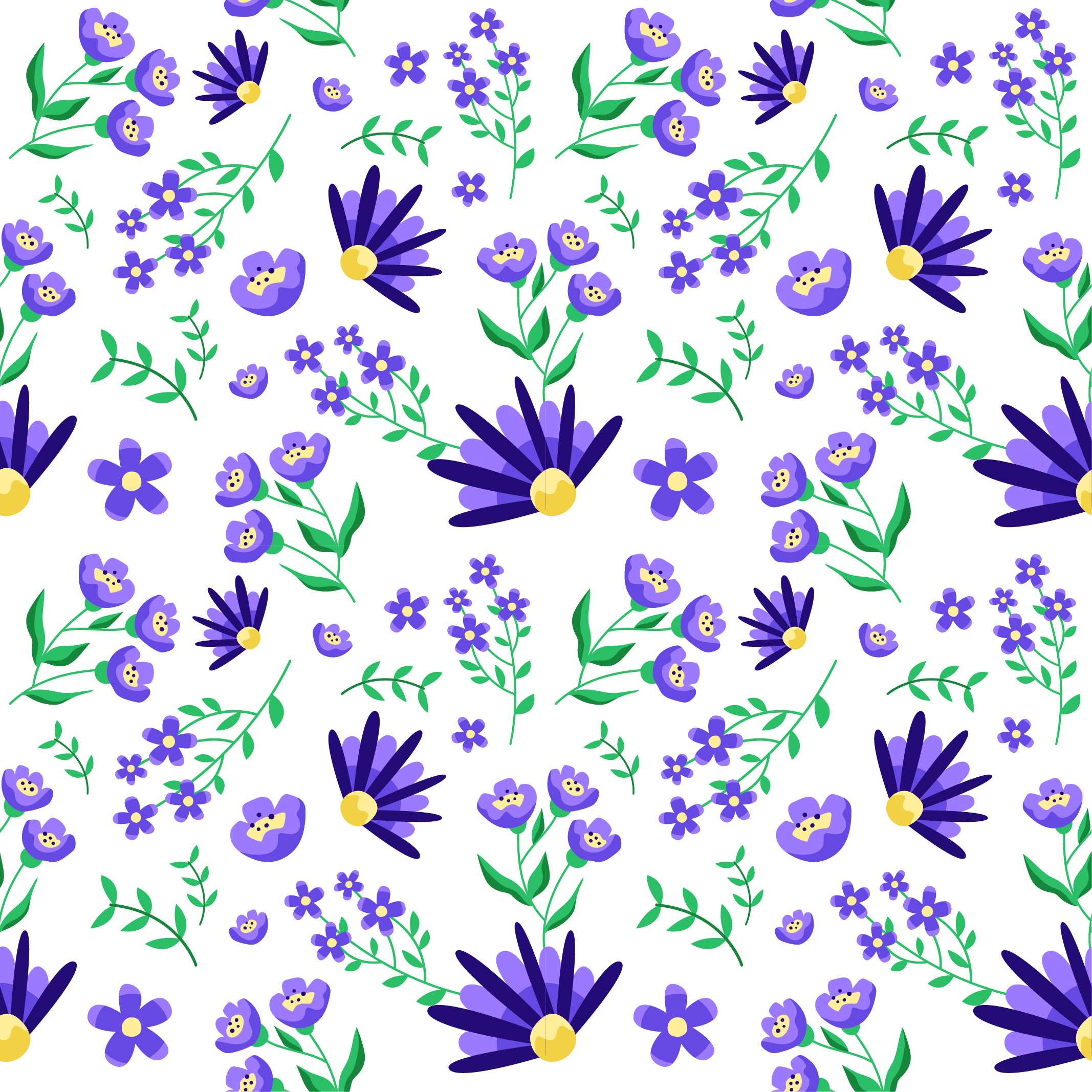 Free Floral Pattern Vector Download in Illustrator, EPS, SVG, JPG