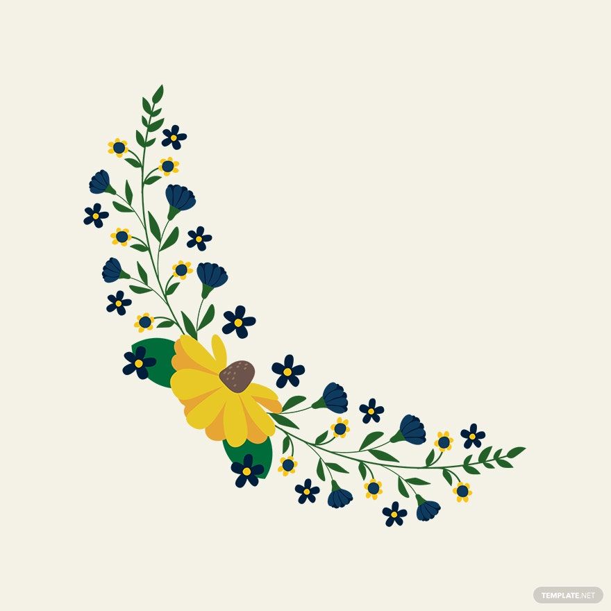 Vintage Floral Border Vector