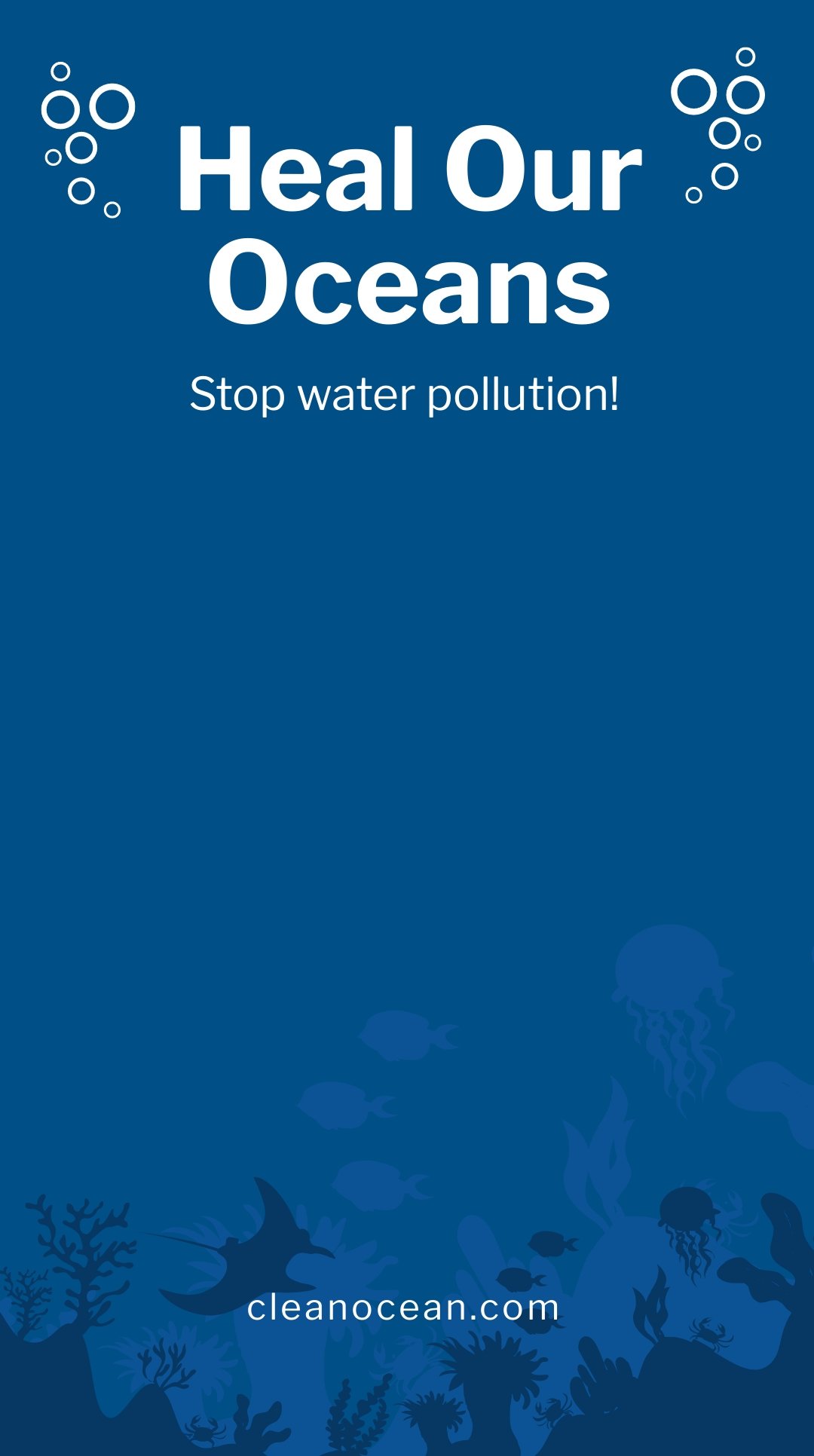 Free Ocean Pollution Awareness Snapchat Geofilter Template