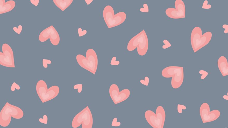 Pink Heart Desktop Background