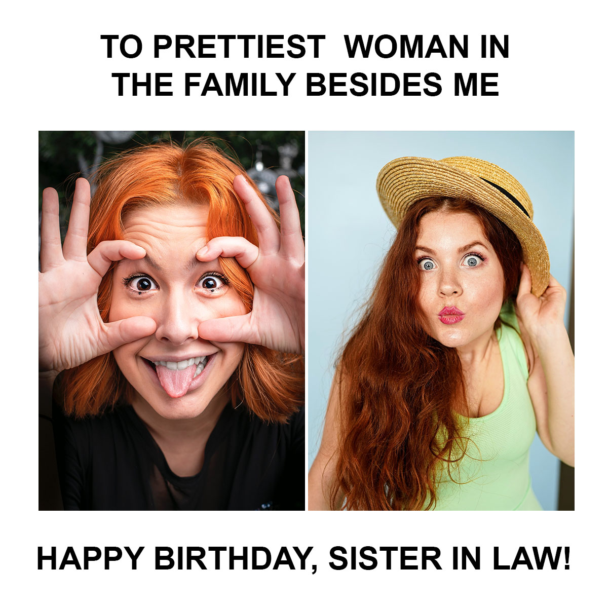 Free Happy Birthday Sister In Law Meme GIF, Illustrator, JPG, PSD