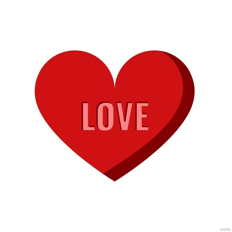 Love Heart Clipart in Illustrator, EPS, SVG, JPG, PNG