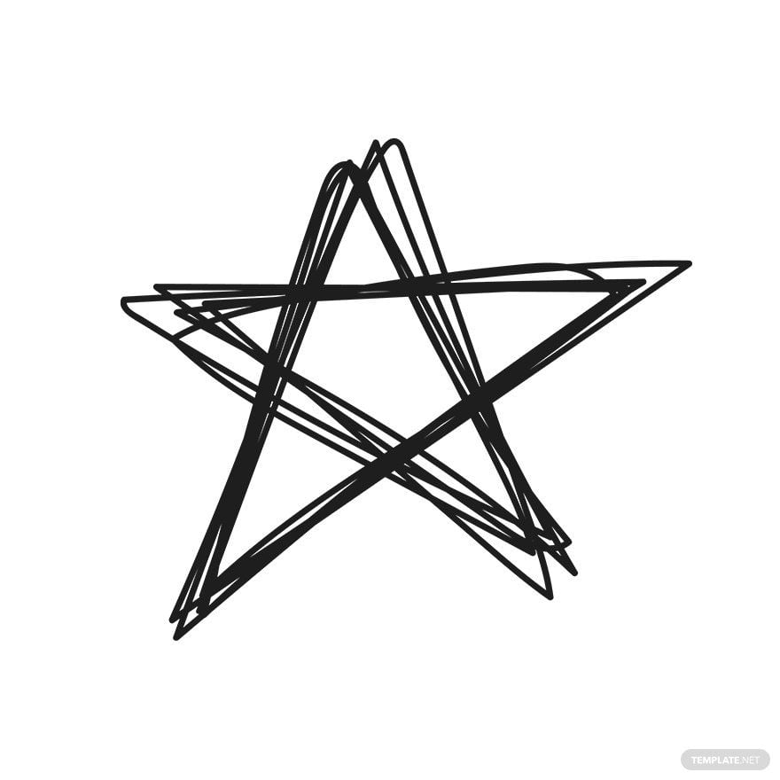 Free Hand Drawn Star Vector