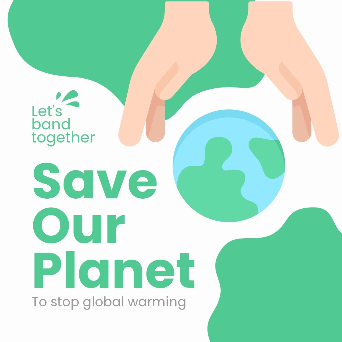 Save The Earth Linkedin Post Template