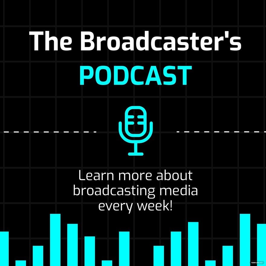 Broadcasting Media Podcast Cover Template