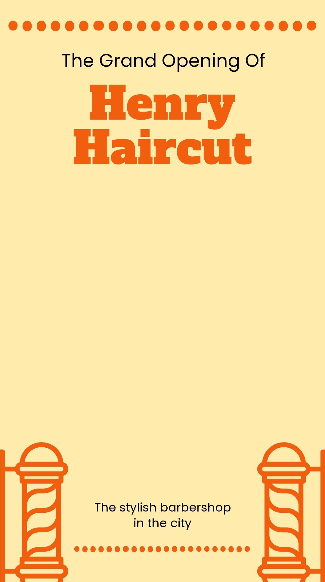 Barber Shop Grand Opening Snapchat Geofilter Template