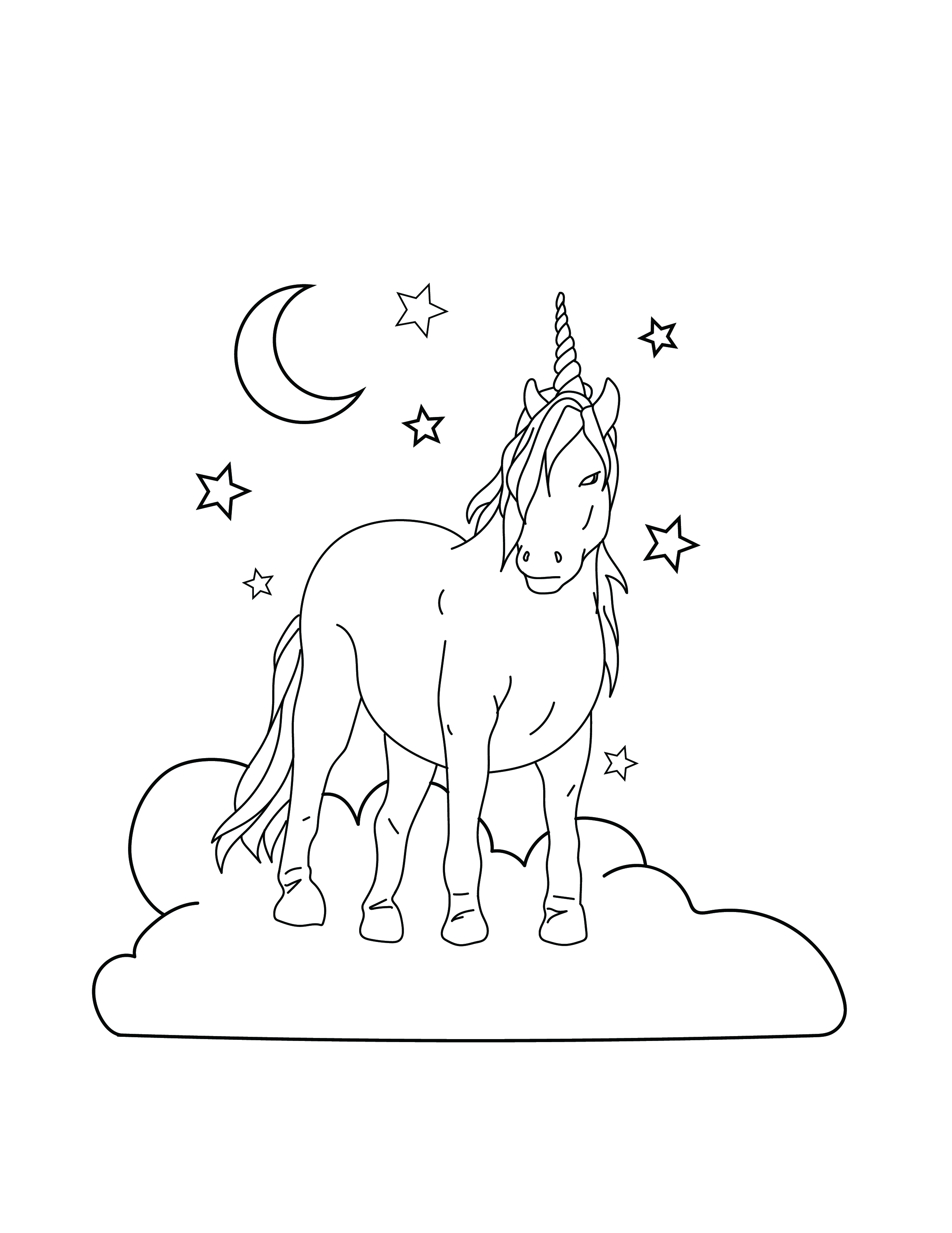 Free Pusheen Unicorn Coloring Page - EPS, Illustrator, JPG, PNG, PDF
