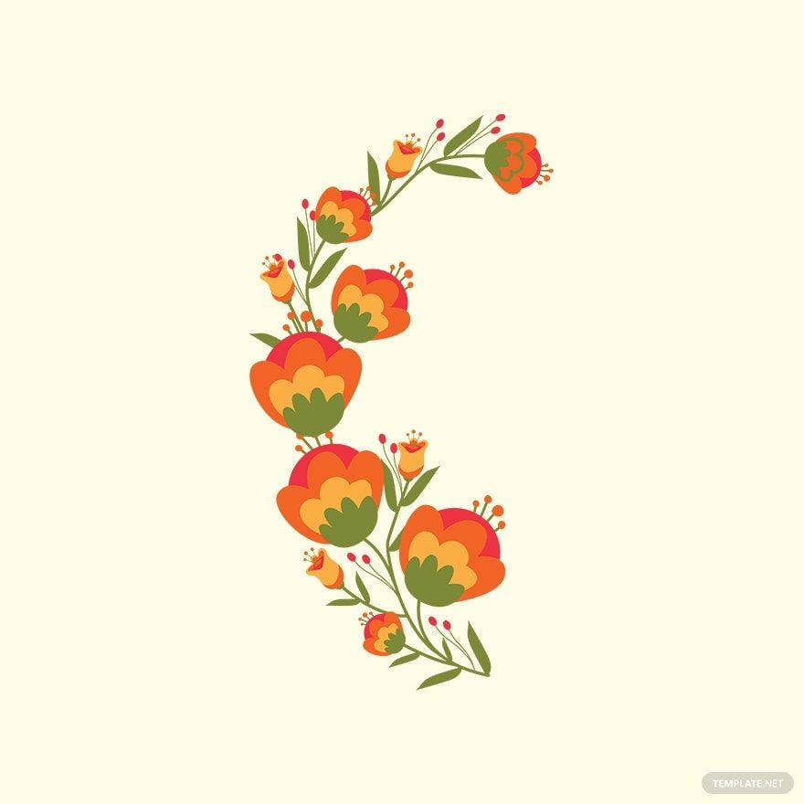 Floral Design Vector in Illustrator, EPS, SVG, JPG, PNG