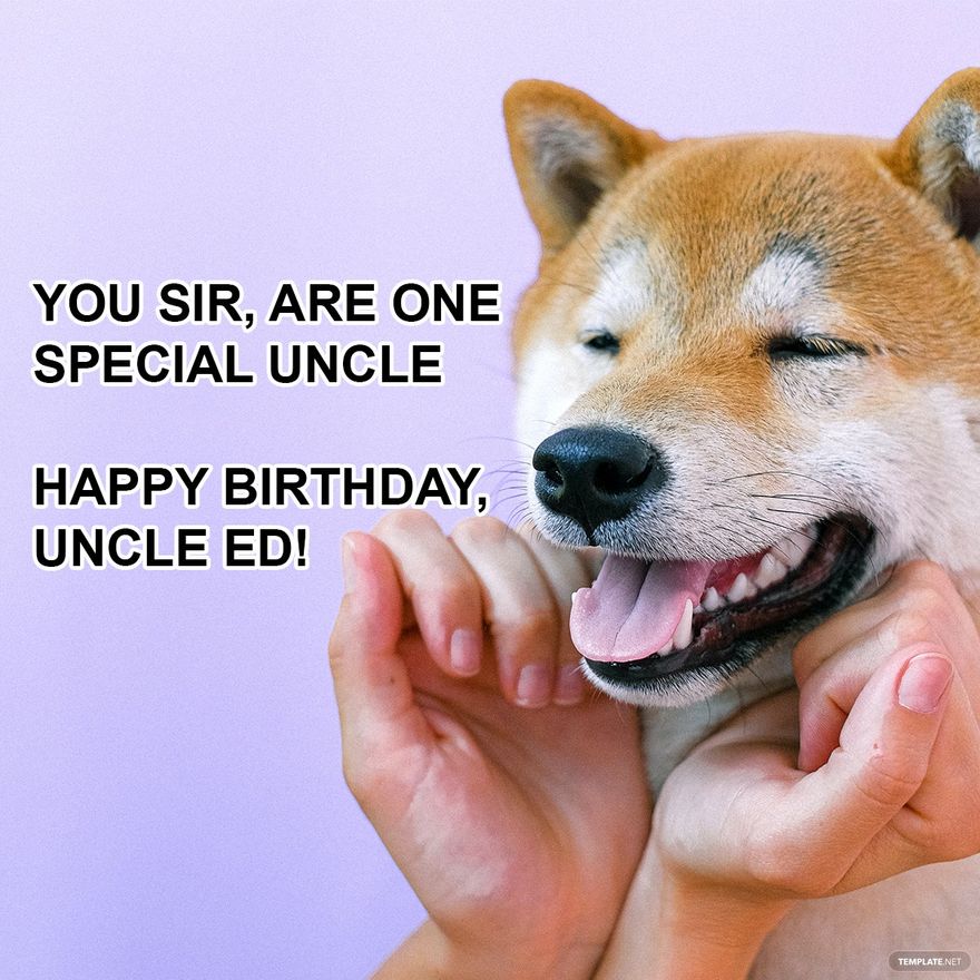 Free Happy Birthday Uncle Meme - GIF, Illustrator, JPG, PSD, PNG |  