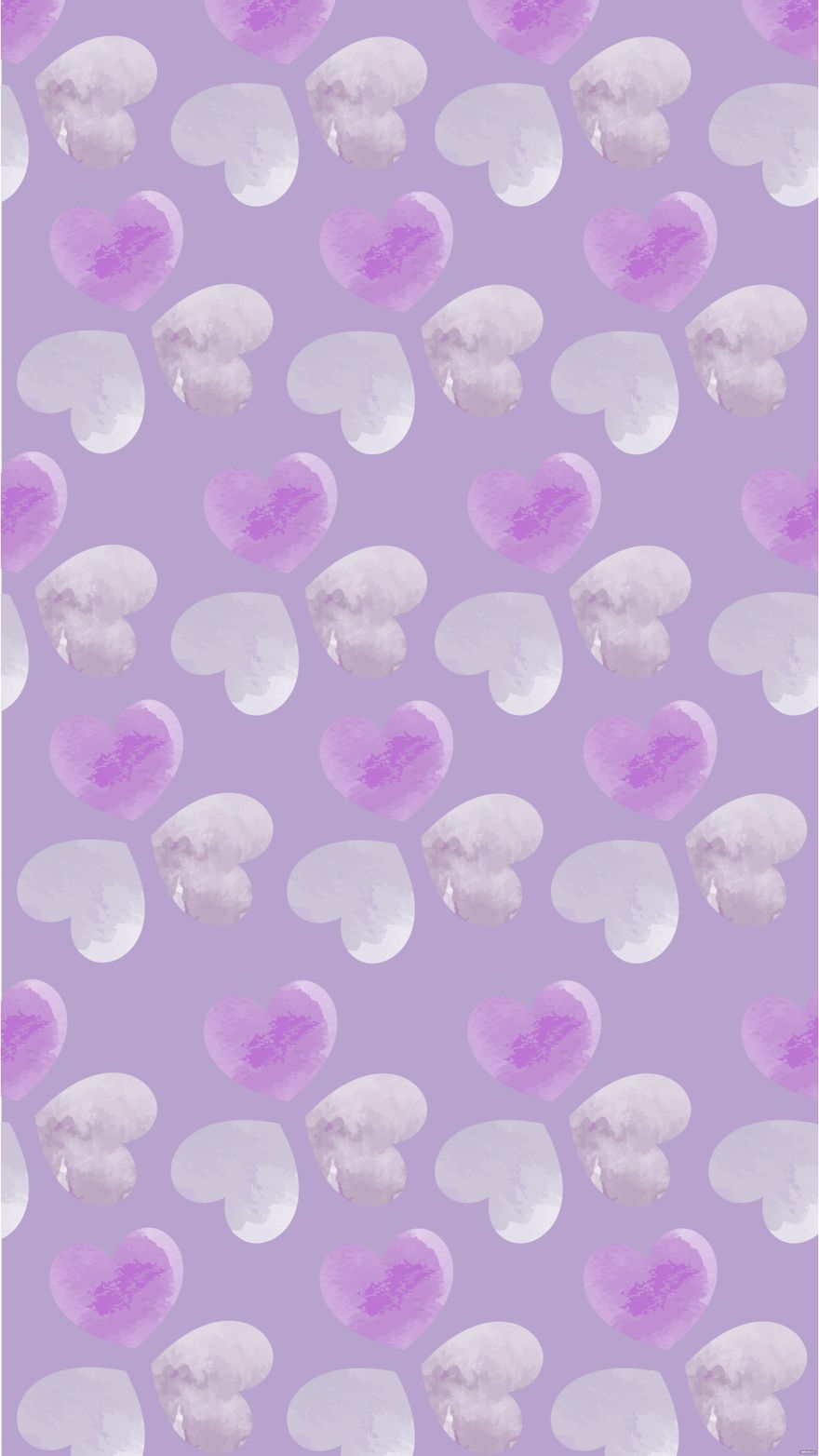 Free Pastel Purple Heart Background