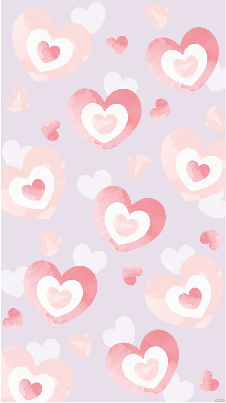 Free Pink And White Heart Background
