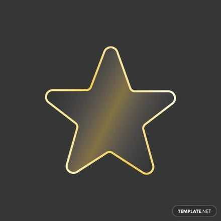 Free Transparent Gold Star Vector