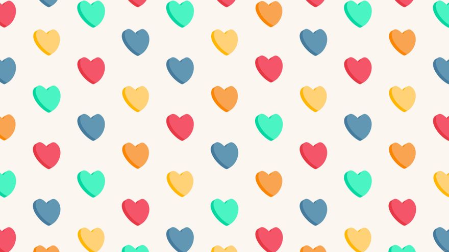 Blank Candy Heart Background