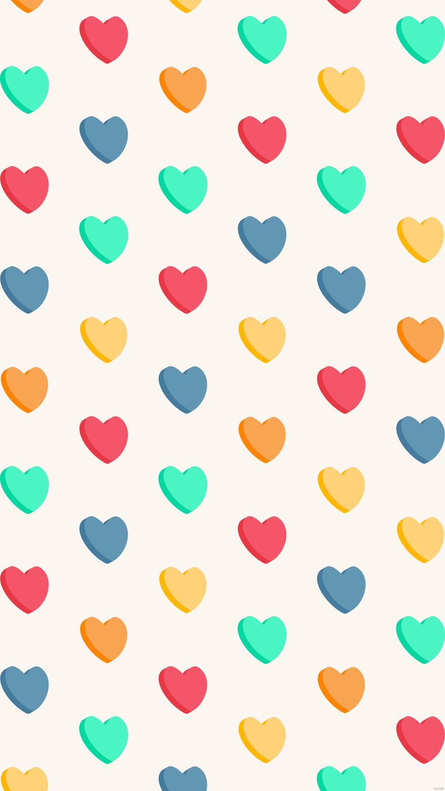 Free Blank Candy Heart Background