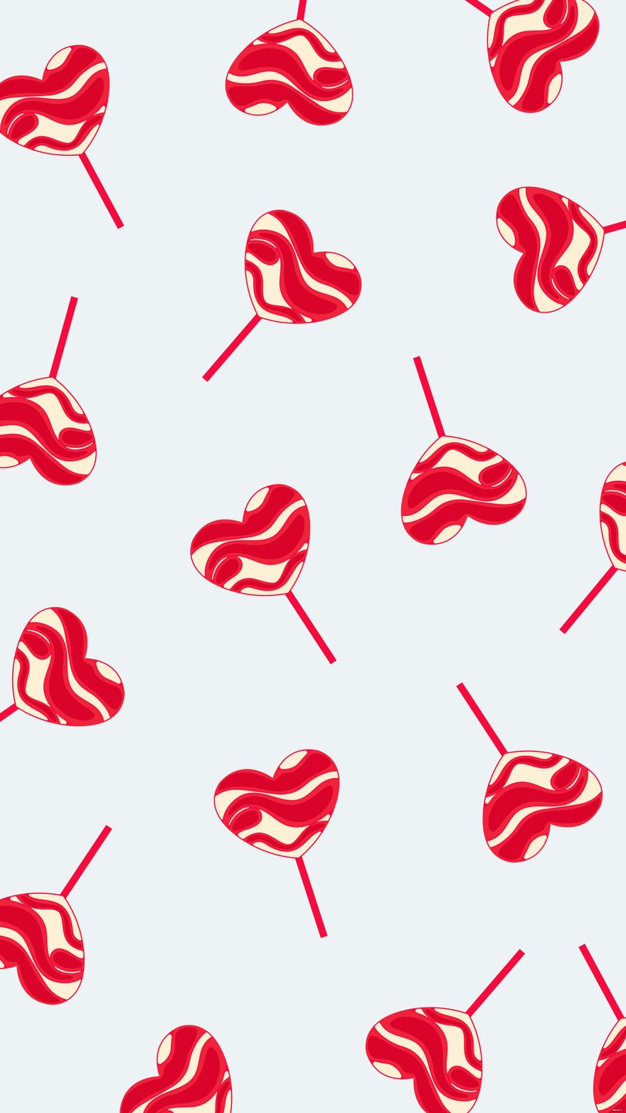 Free Red Candy Heart Background