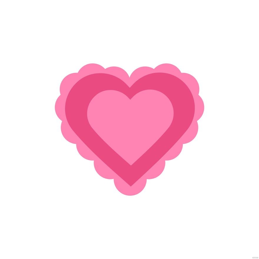 Pink Valentine Heart Clipart in Illustrator, EPS, SVG, JPG, PNG