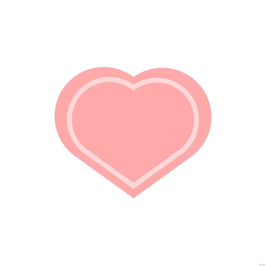 Free Light Pink Heart Clipart in Illustrator, EPS, SVG, JPG, PNG