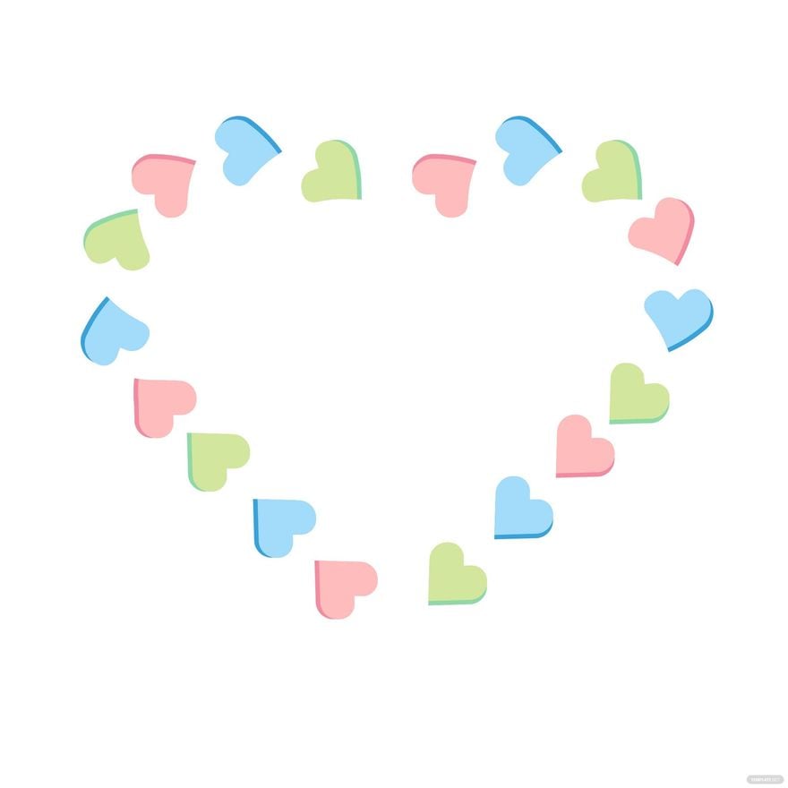 Free Candy Heart Border Clipart