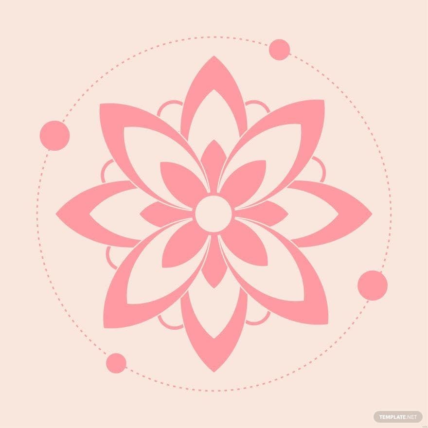 Ornamental Flower Illustration in Illustrator, EPS, SVG, JPG, PNG