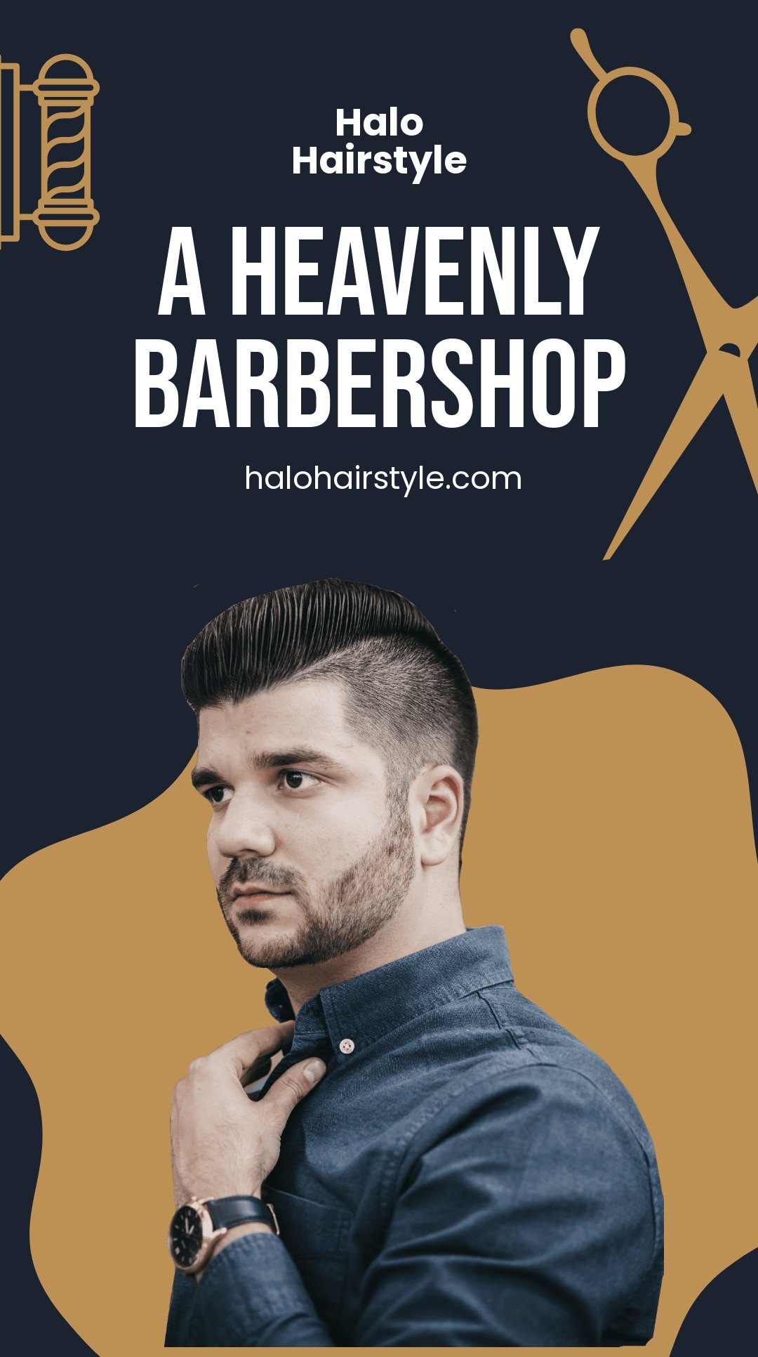 Barber Shop Advertisement Instagram Story Template