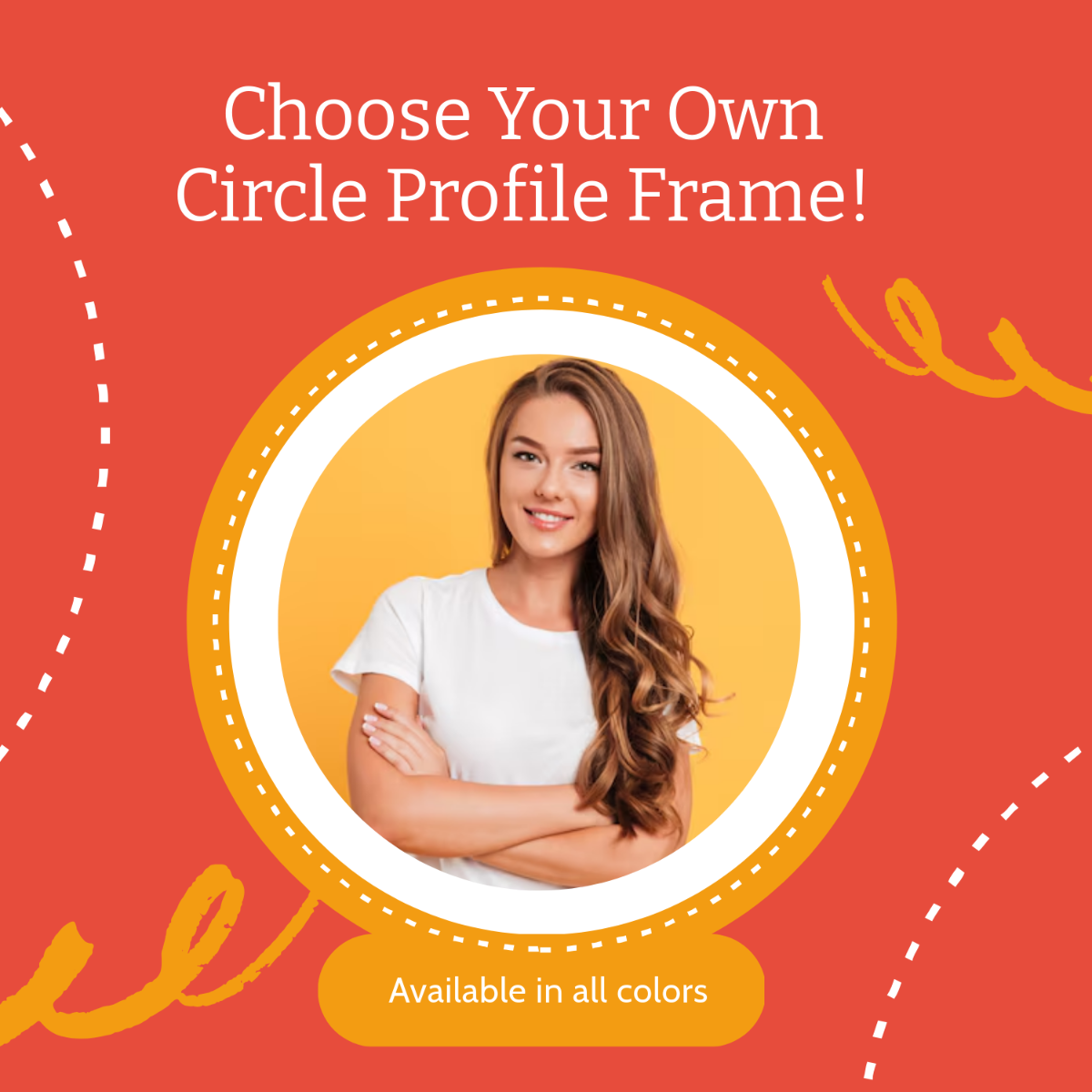 Circle Facebook Profile Frame Template - Edit Online & Download