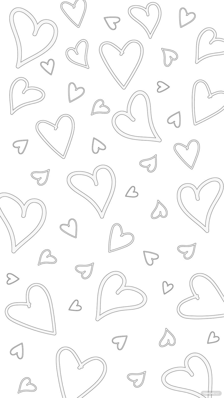 Free Transparent White Heart Background