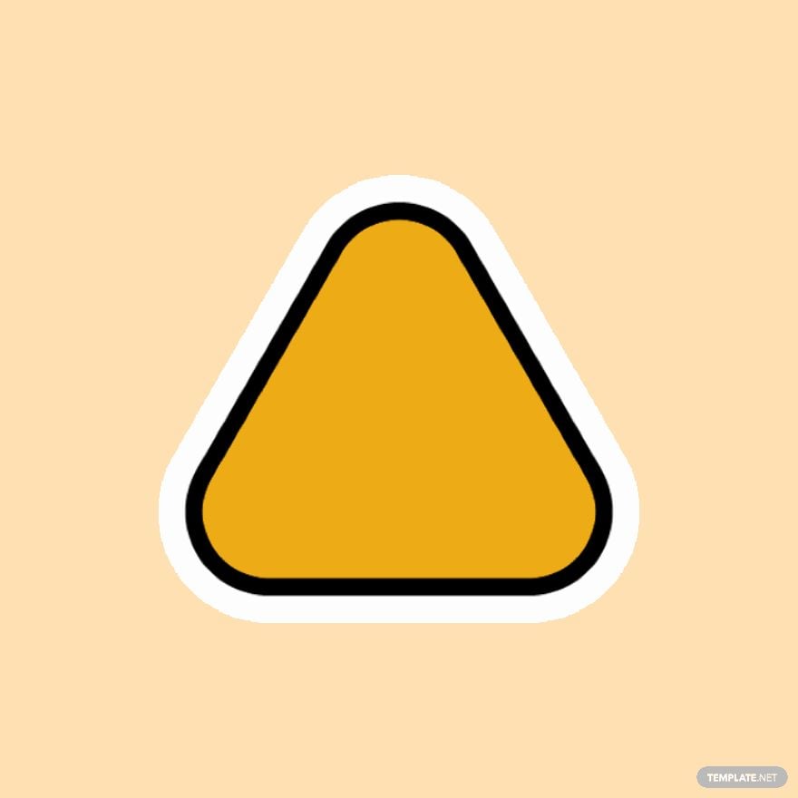 Animated Warning Sign Sticker in GIF