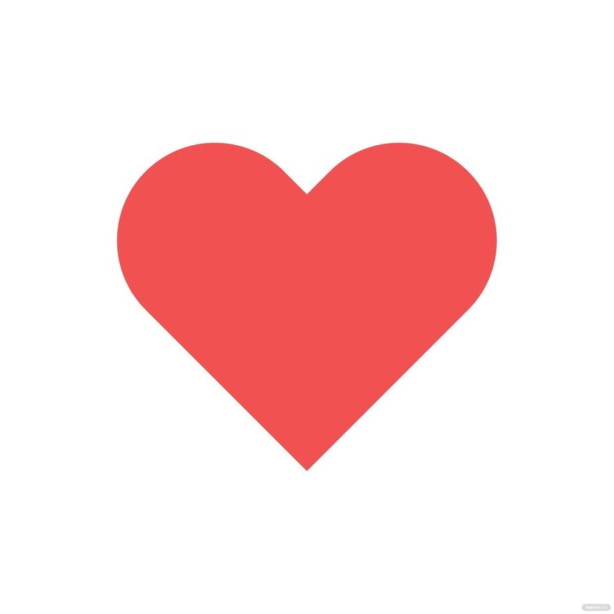 Red Transparent Heart Clipart in Illustrator, SVG, JPG, EPS, PNG - Download