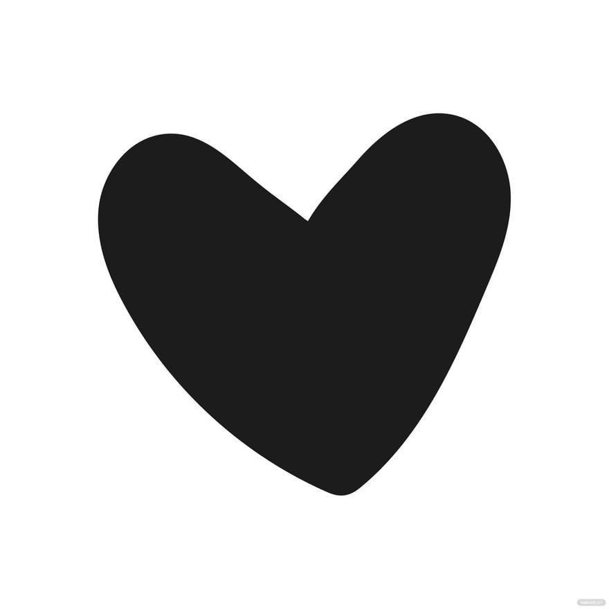 Black Heart Clipart in Illustrator, EPS, SVG, JPG, PNG