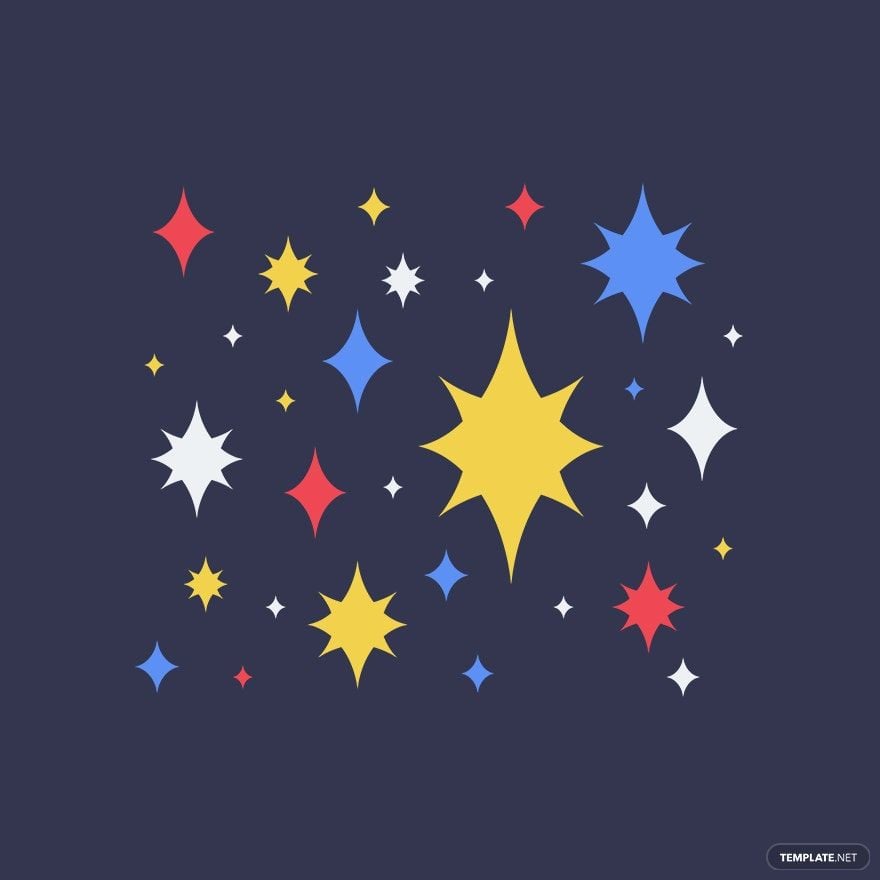 Star Cluster Vector in Illustrator, EPS, SVG, JPG, PNG