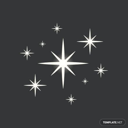 White Sparkle Star Vector