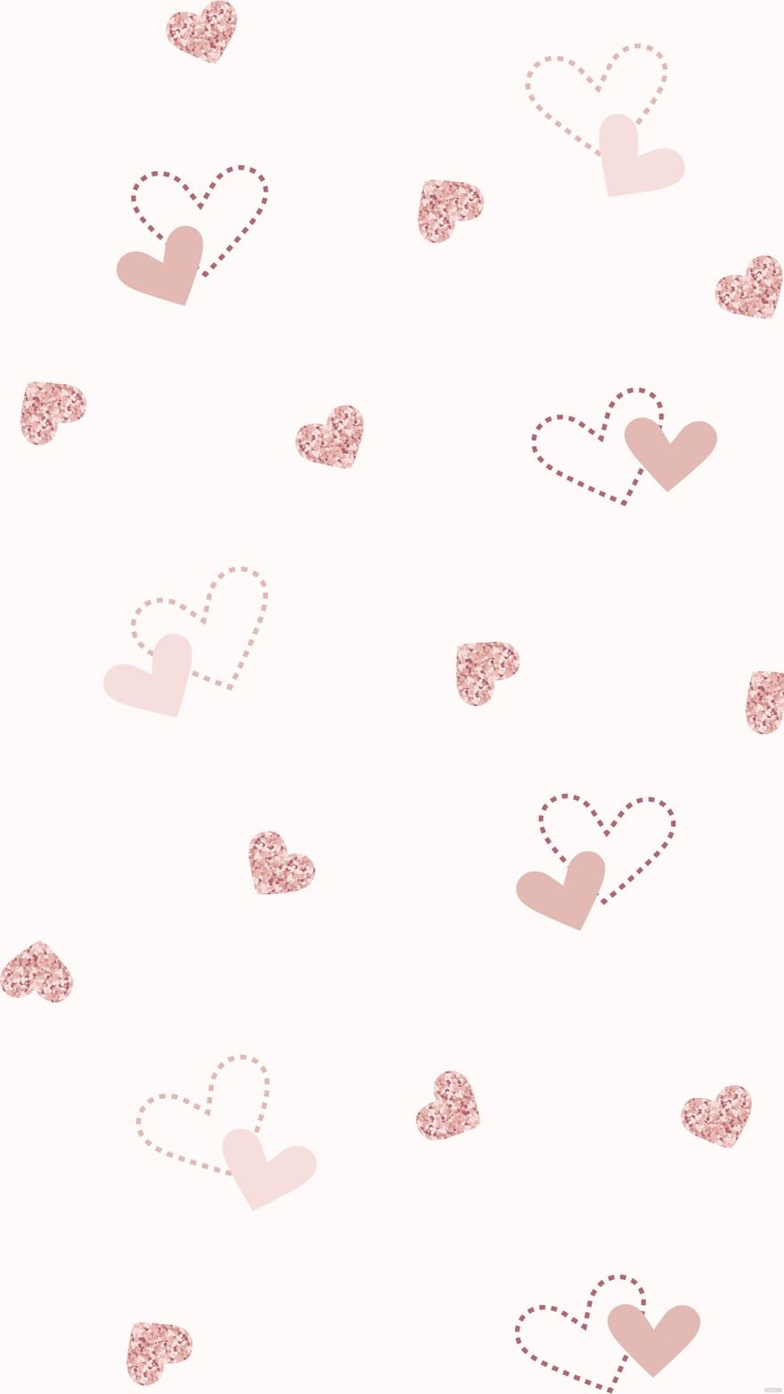 Free Rose Gold Heart Background