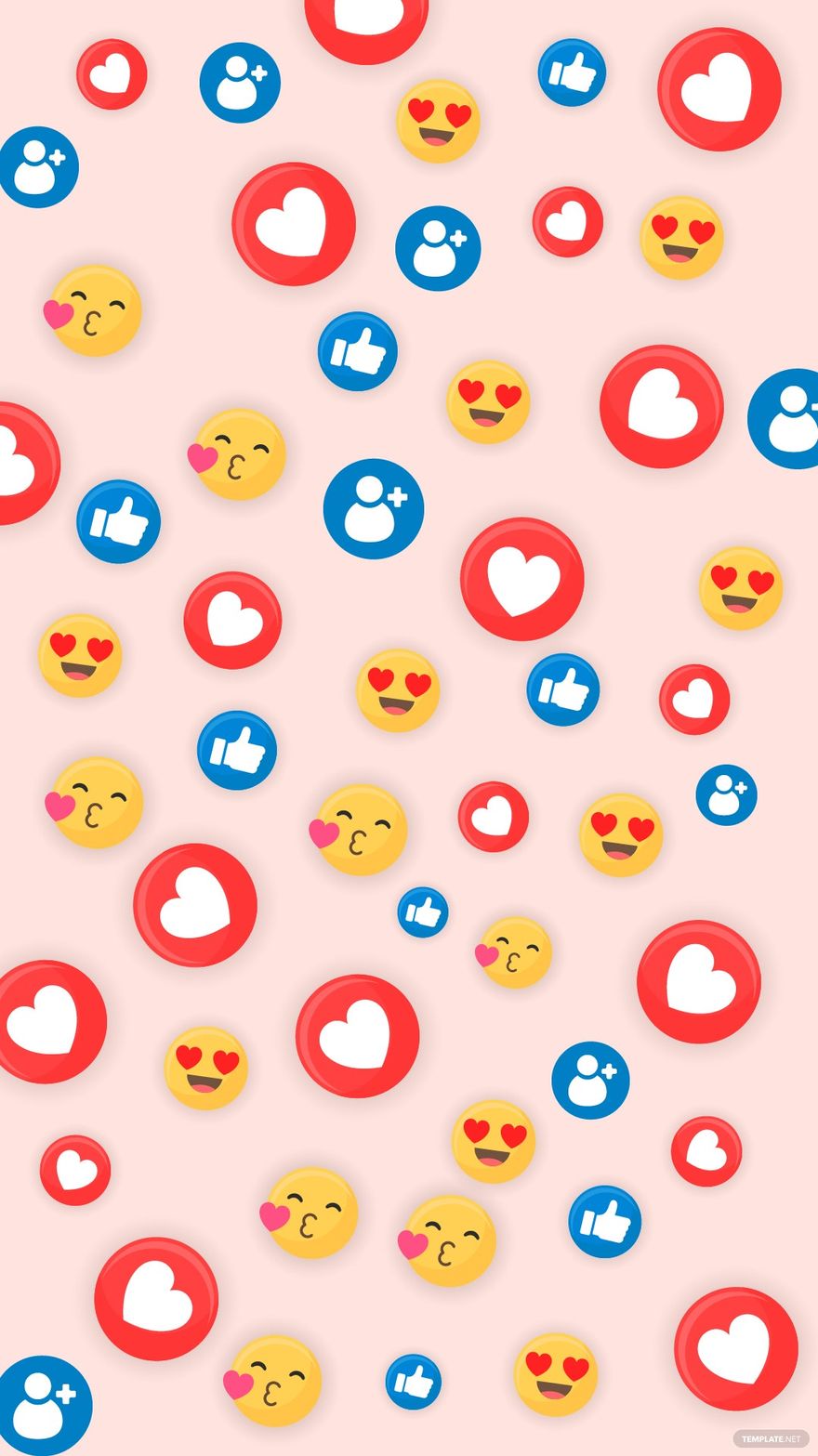 Free Iphone Heart Emoji Background