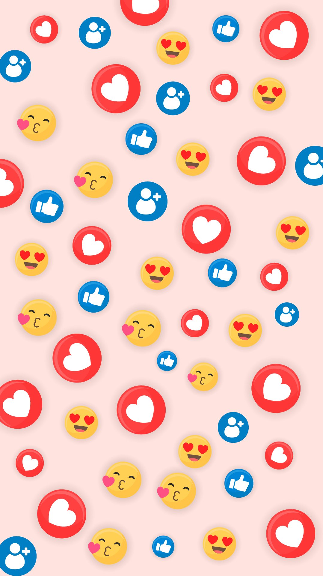 Download Black Pink Heart Emoji iPhone Wallpaper | Wallpapers.com