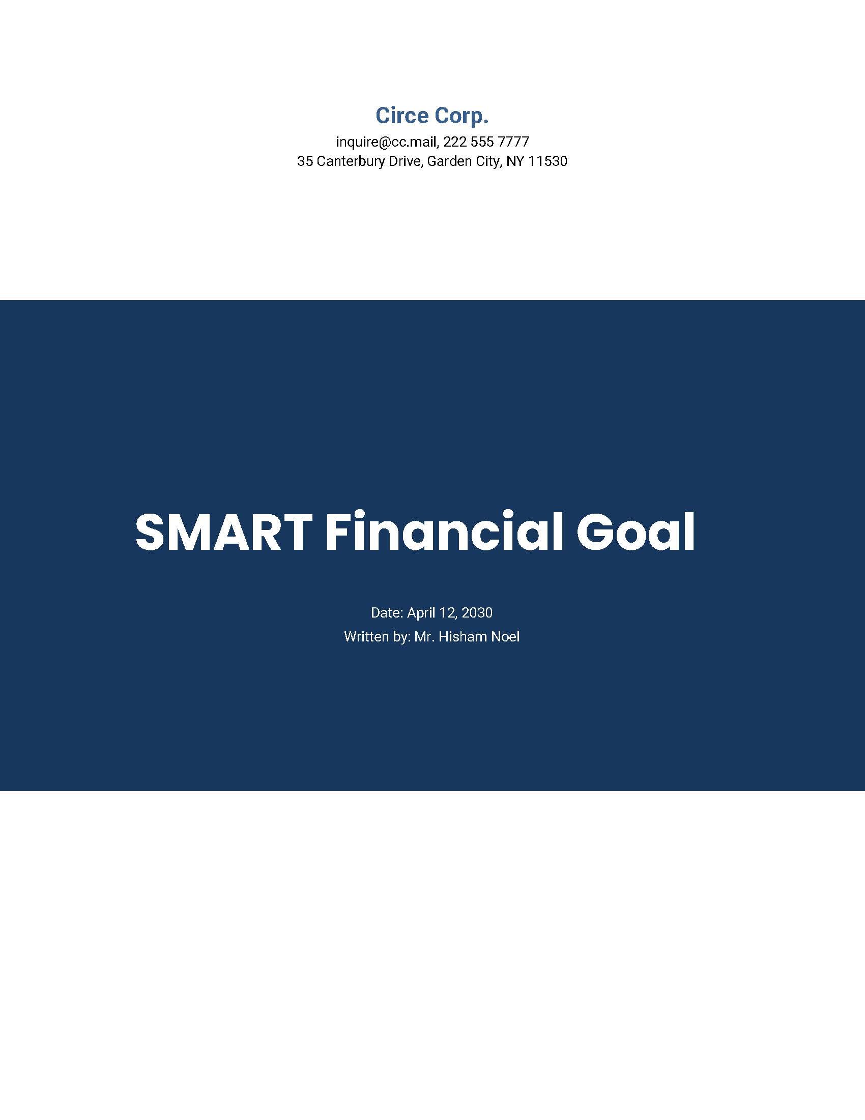 Smart Goals For Students Template | Google Docs, Word, PDF | Template.net