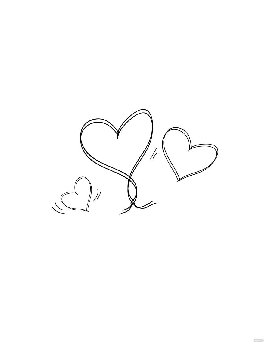 Free Love Pencil Drawing Of Heart - EPS, Illustrator, JPG, PNG ...