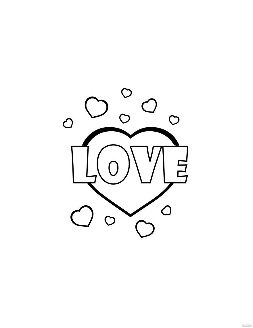 Free Simple Love Heart Drawing - EPS, Illustrator, JPG, PNG, PDF, SVG |  