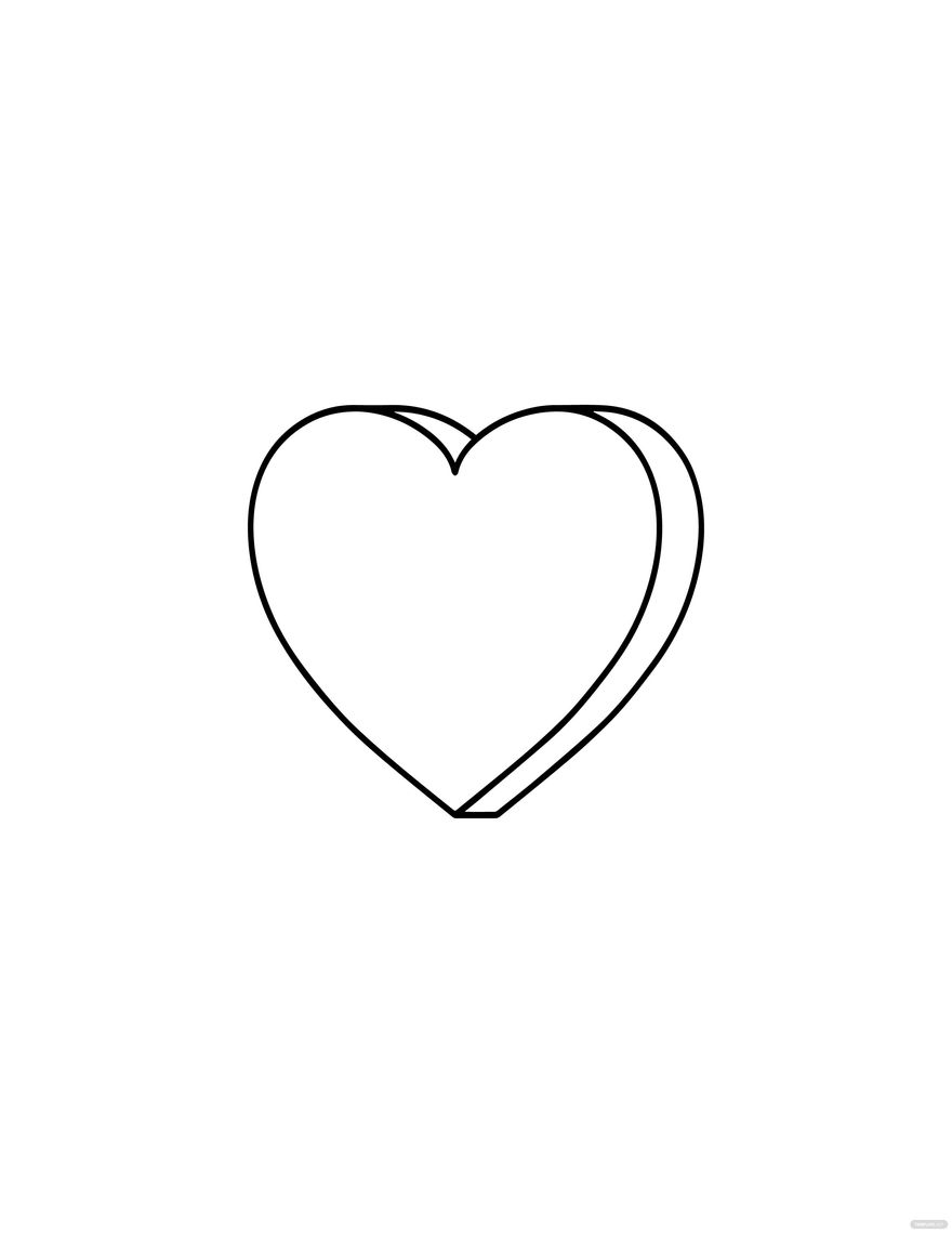 Easy Heart Drawing in PDF, Illustrator, EPS, SVG, JPG, PNG