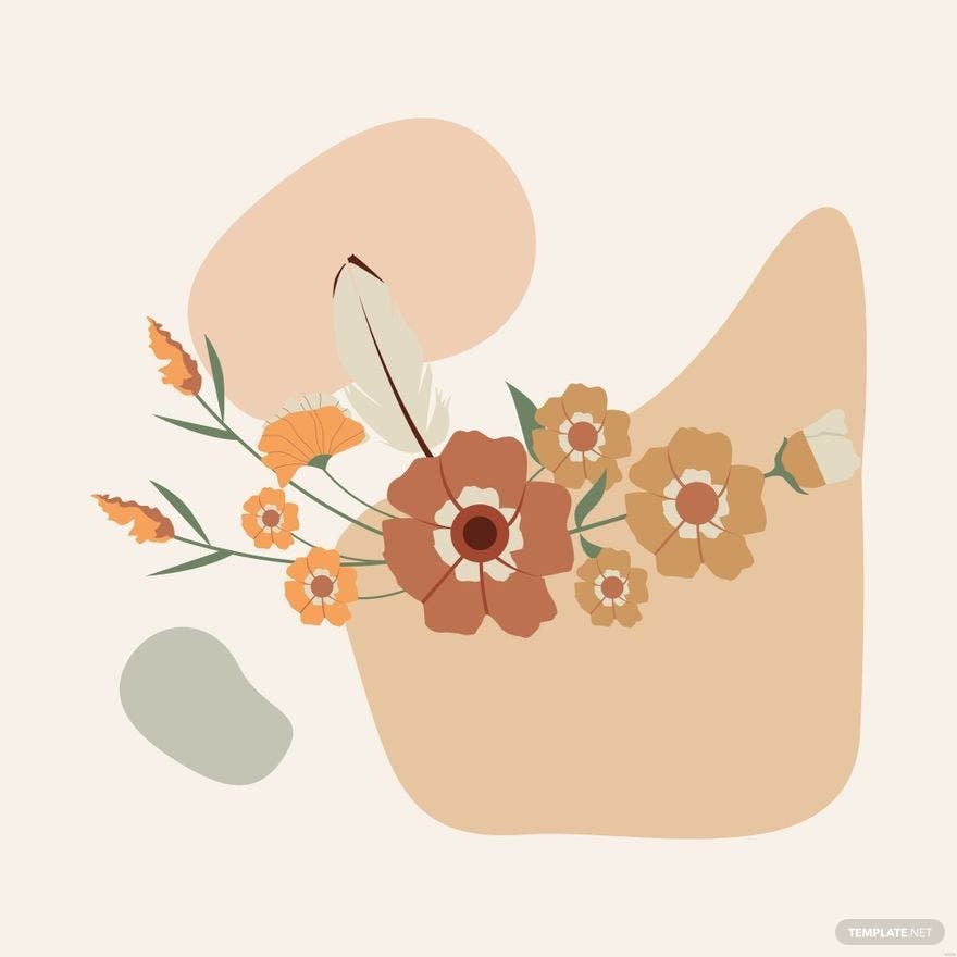 Free Rustic Flower Illustration