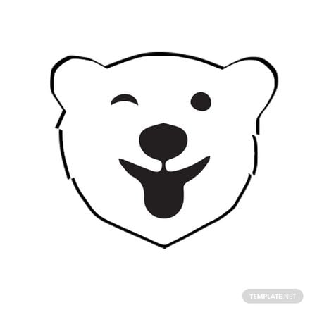 Free Bear Face Animated Sticker - GIF, PSD 