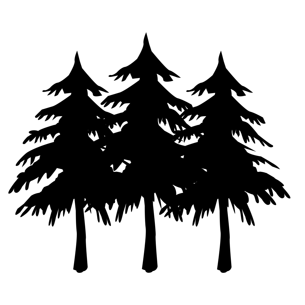 forest silhouette png