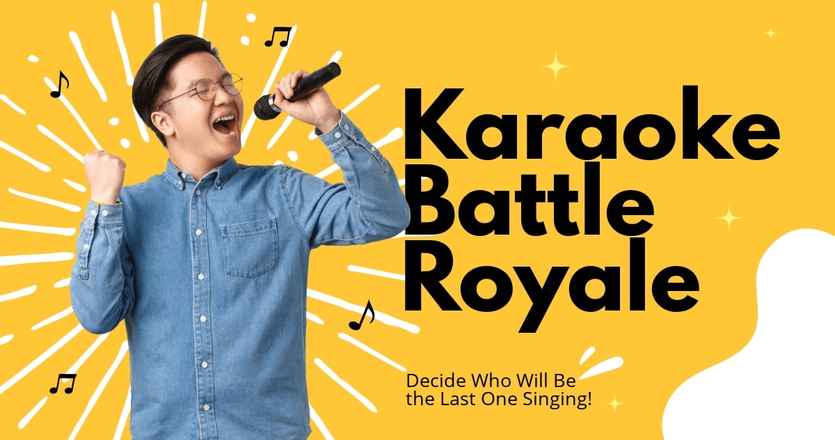 Karaoke Battle Facebook Post Template