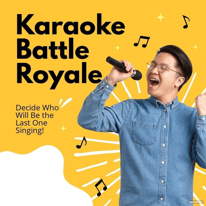 Karaoke Battle Linkedin Post Template