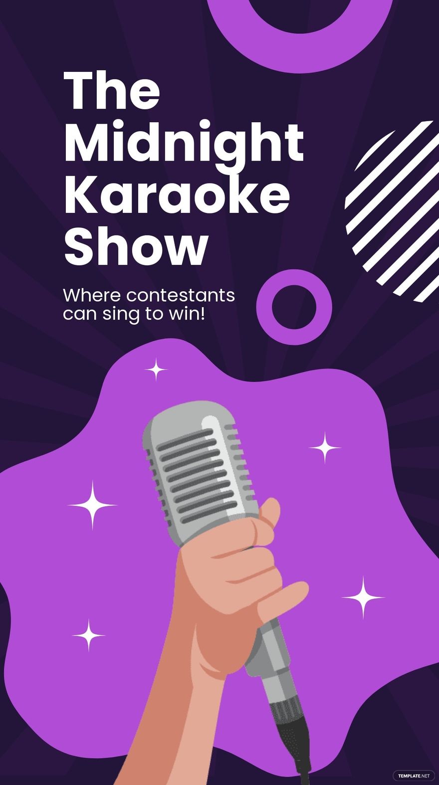 Free Karaoke Show Whatsapp Post Template