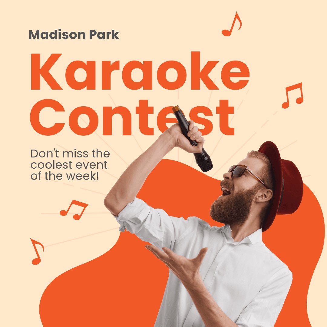 Free Karaoke Event Instagram Post Template