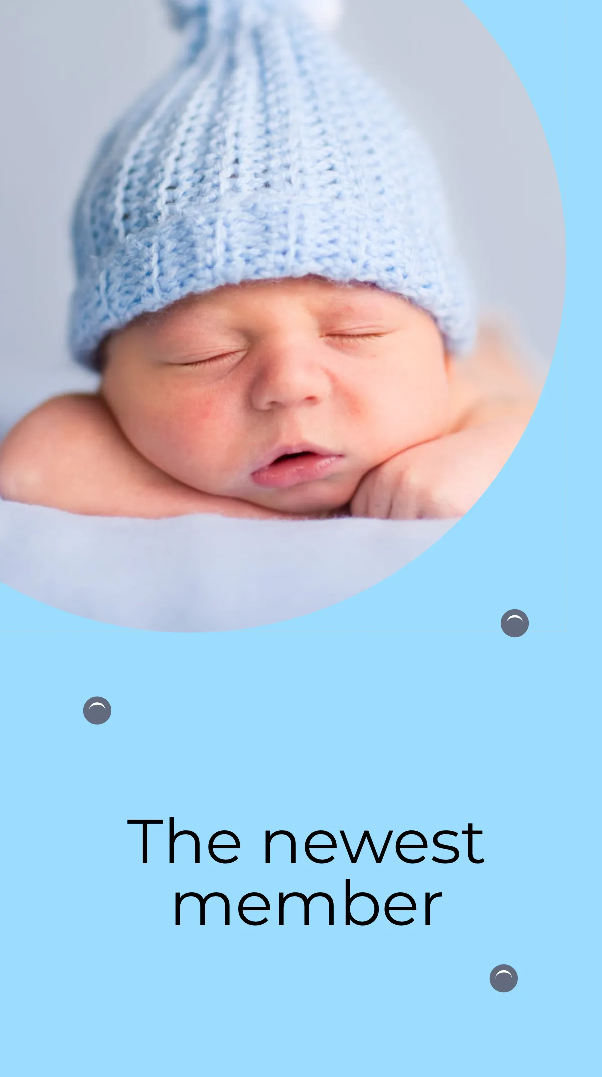Free Baby Announcement Photo Instagram Story Template to Edit Online