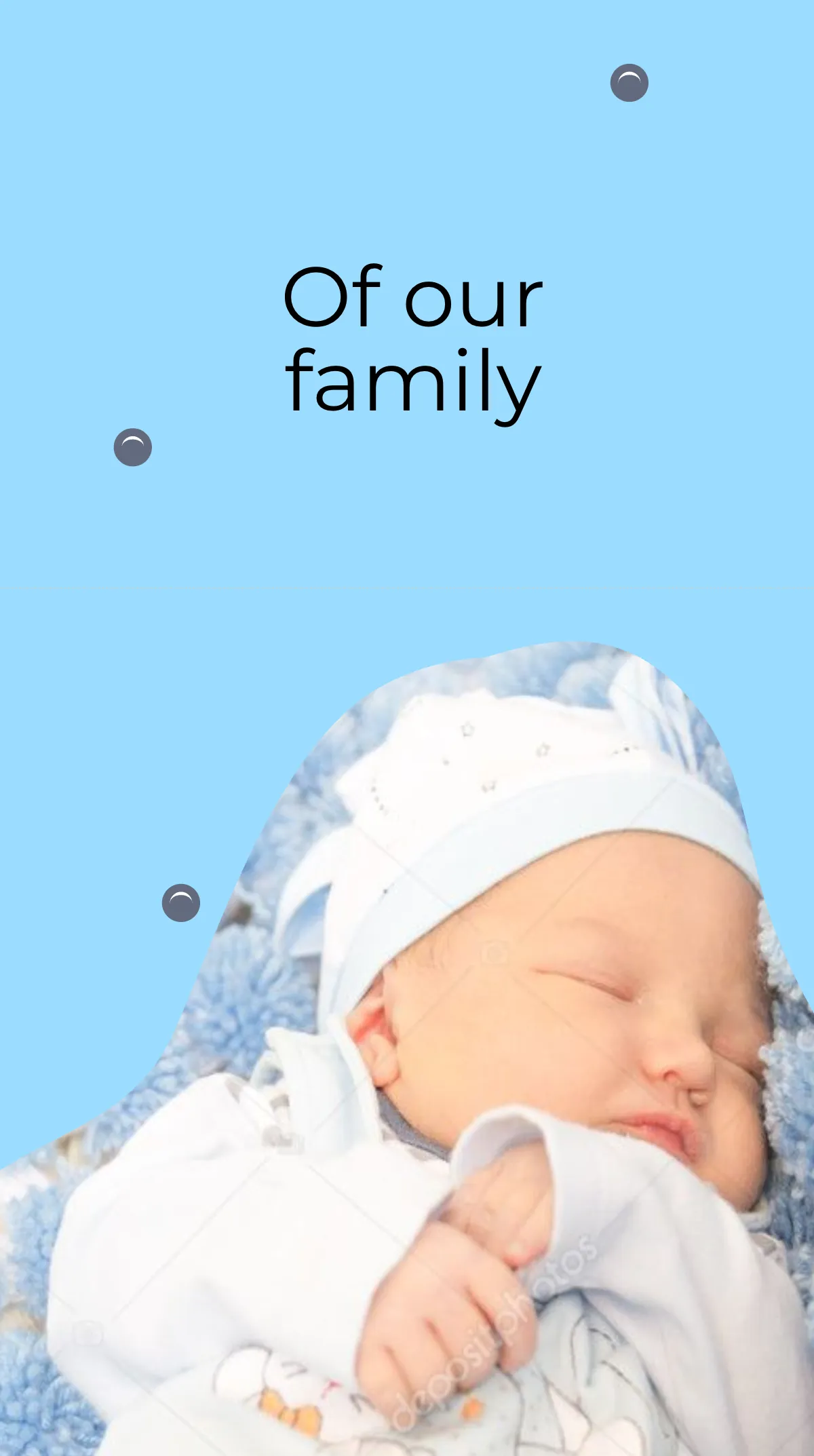 Free Baby Announcement Photo Instagram Story Template to Edit Online