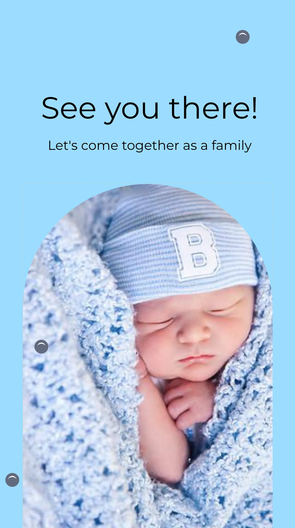 Free Baby Announcement Photo Instagram Story Template to Edit Online