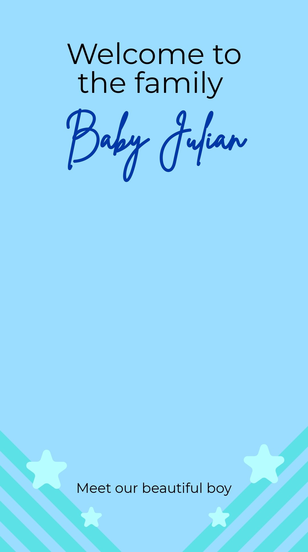 Free Baby Announcement Photo Snapchat Geofilter Template